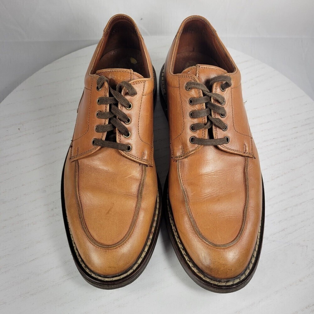 Antica Cuoieria Brown Leather Men’s lace-up casual dress shoes Size 9D